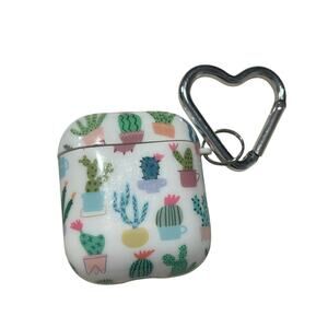 Airpod 1st & 2nd generation compatible cactus pattern cover case keychain
